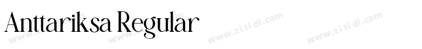 Anttariksa Regular字体转换